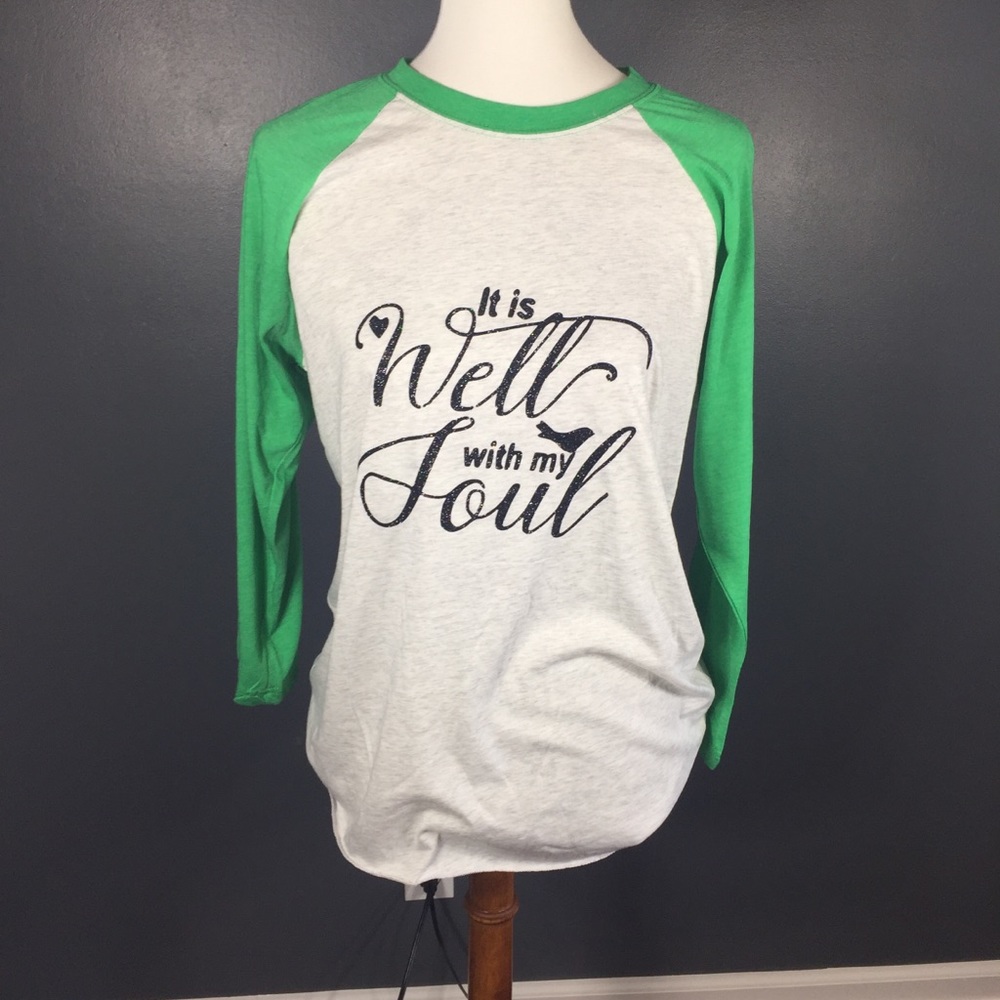 It Is Well With My Soul Baseball Graphic Tee